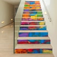 thumbnail image 3 of 13 Pieces DIY Staircase Stickers Beautiful Scenery Pattern Self-Adhesive Stair Decals Removable Stair Step Stickers Suitable for Home Staircase Decoration, 3 of 8