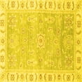 thumbnail image 1 of Ahgly Company Indoor Square Oriental Yellow Traditional Area Rugs, 6' Square, 1 of 4