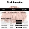 thumbnail image 3 of Women's Tutu Skirt Puffy Layered Tulle Elastic Waist Bow Tie Summer Dancing Party Skirts Festival Womens Holiday Party Fashion Skirt Skirt Skirt Birthday Cake Skirt Puffy Skirt Navy One Size, 3 of 3