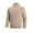 Khaki, variant on Dxzfnsa Knit Sweaters for Men Men's Casual Solid Color Quarter Zip Sweaters Lightweight Standing Collar Pullover Sweaters Fashion Knit Long Sleeve Sweaters