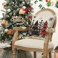 thumbnail image 3 of Sm:)e Winter Christmas Trees Outdoor Throw Pillow Cover 18x18 Inch Set of 2, 3 of 7