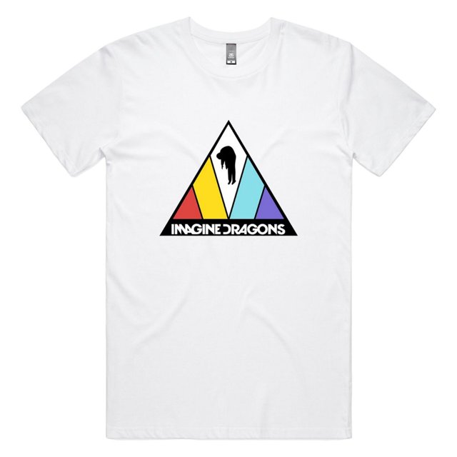 Imagine Dragons T-Shirt à Logo Triangle pour Garçons/filles
