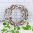 thumbnail image 3 of MODANU 2Pcs Natural Grapevine Wreath, 12" Hand-Woven Vine Branch Wreaths for DIY Crafts, Christmas Decorations, Home & Event Styling(White), 3 of 6