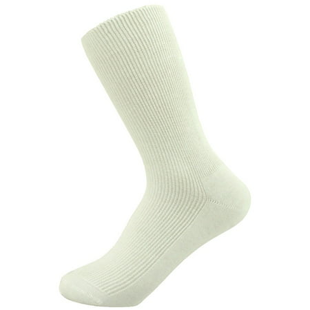 Thin 100% Cotton Socks for Women - 3-pairs in one pack - HIDDEN ELASTIC AT TOP ONLY - select size by your shoe