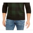 thumbnail image 3 of Club Room Men's Plaid Merino Wool Blend Sweater Green Size Large, 3 of 3