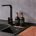 thumbnail image 3 of Glass Soap Dispenser Set, Contains Glass Hand Soap Dispenser and Glass Dish Soap Dispenser. Matte Black Soap Dispenser, 3 of 5