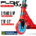 thumbnail image 3 of Trottinette pliante pour enfants de 5 à 10 ans – Carve 100 – cadre en acier léger, guidon réglable, roues lisses de 100 mm – rouge – Madd Gear, 3 of 11