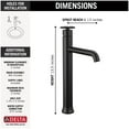 thumbnail image 2 of Delta 758-Dst Trinsic 1.2 GPM Single Hole Bathroom Faucet - Brilliance Stainless, 2 of 2