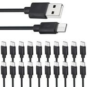 USB C Cable Bulk 20-Pack, Type C Charger Cord 3.3ft Multipack