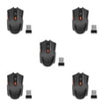 thumbnail image 3 of Matsuzay Ratón óptico ergonómico inalámbrico con receptor USB 6 teclas Computadora de juegos Ratones de plástico PC de escritorio sin controlador Type2 NO2, 3 of 4