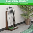 thumbnail image 3 of GoSports Premium Wooden Golf Putter Stand, Holds 6 Clubs, 3 of 5