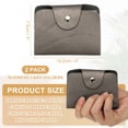 thumbnail image 2 of Uxcell 2 Pcs Soporte de Tarjetas de Crédito de Cuero Organizador de Tarjetas de Presentación Cartera Protectora Slim con 24 Ranuras para Hombres y Mujeres, Plateado, 2 of 7