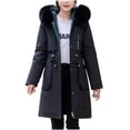 thumbnail image 2 of Bovxnpu Winter Coats for Women, Women's Down Jackets Solid Color Casual Plus Size Loose Cotton Coat Fall Winter Thickened Top Long Sleeve Warm Winter Clothing, 2 of 4