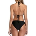 thumbnail image 7 of 2 Pieces Women's Bikini Swimsuits Side Tie Triangle Bottom Swimwear Low Waisted, 7 of 7