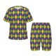 thumbnail image 1 of Balery Mardi Gras Conjunto de Pijama Infantil de Manga Corta con Estampado – Ropa de Dormir de Algodón Suave-Medium, 1 of 6