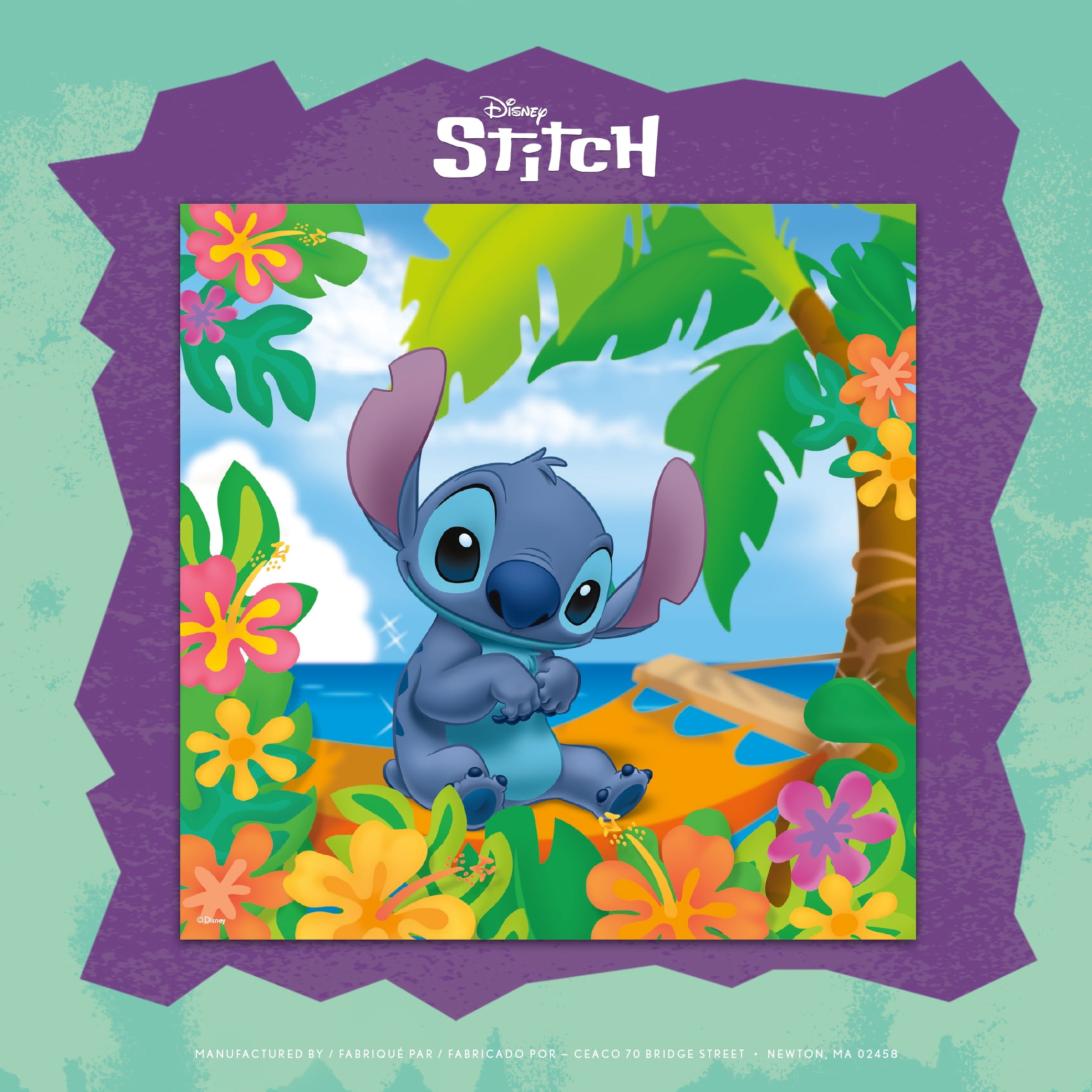Ceaco - Disney Friends - Flower Power Stitch - 200 Piece Interlocking Jigsaw Puzzle