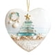 thumbnail image 4 of Seyotauo Sea Glass Ceramic 2D Christmas Tree Decoration, Coastal Aesthetics Festive Ornament for Tree & Mantel, Ideal Holiday Gift for Seaside Style Enthusiasts - Christmas Decorations, 4 of 5