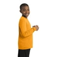 thumbnail image 3 of SPORT-TEK Boys Long Sleeve PosiCharge Competitor Tee Medium Gold, 3 of 5