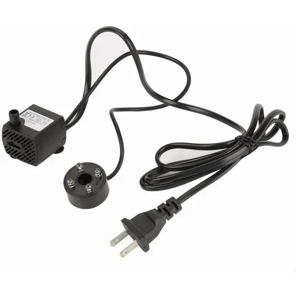 Water Fountain Pump, 2W Submersible Pump with 4 Colorful Lights for Rockery Fountain Pool Garden Pond Fish Aquarium Statuary(US Plug) Water Pumps