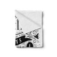 thumbnail image 2 of Black and White Soft Flannel Fleece Blanket, Everything Starts with a Dream Words Monochrome Stars Leaves and Curls, Cozy Plush for Indoor and Outdoor Use, 60" x 80", Black and White, by Ambesonne, 2 of 5