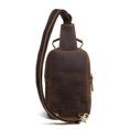 thumbnail image 4 of Bolso de cuero para el pecho Bolso de mensajero para hombre Capa superior Bolso vintage de cuero Crazy Horse para hombre Bolso de marea, 4 of 5