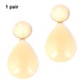 thumbnail image 3 of Qarigey Pendiente de resina con colgante de gota para orejas Ropa, zapatos y accesorios Miscelánea Blanco Qarigey AP017048-04, 3 of 6