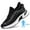 Black, variant on Men's Height Increasing Sneakers, Breathable Mesh Athletic Running Shoes With Absorbing Outsole