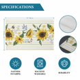 thumbnail image 6 of Sunflower Placemats Set of 4, Country Botanical Floral Butterfly Bee Striped Placemats for Dining Table, Place Mats for Kitchen Tabletop, Waterproof Wipeable Dining Table Mats Set, 6 of 9