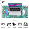 thumbnail image 5 of Long Mouse Pads for Desk,Green Christmas Baking Pattern Desk Mats on Top Of Desks, Desk Mouse Pad Extra Large with 3mm Non-Slip Base and Stitched Edge for Gaming,Office,Work,Home 31.5x15.7in, 5 of 5