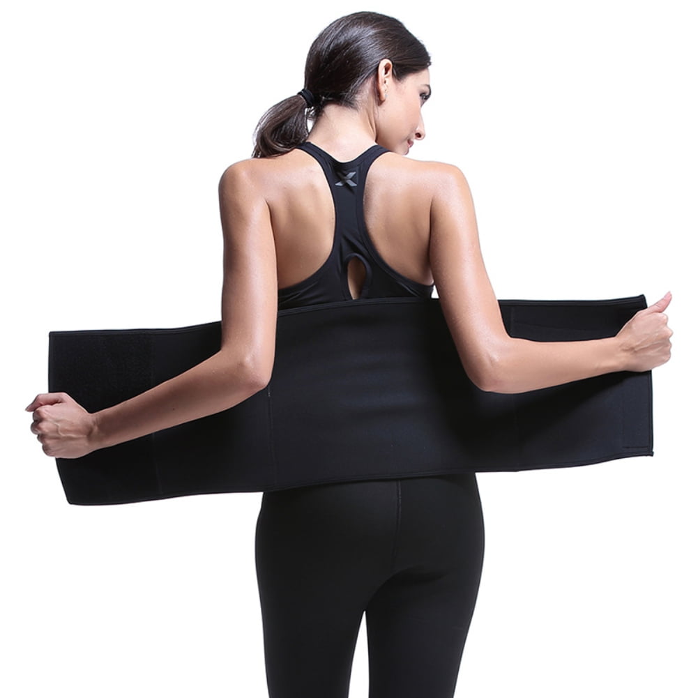 Velcro Neoprene Sweaty Slimming Shape Belt Sauna Effect Corset Waist Trainer Plus Size Female
