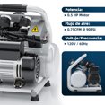 thumbnail image 4 of Compresor de Aire Silencioso Zugzwang 1.2 Galones Libre de Aceite 0.5 HP 135 PSI Portátil, 4 of 7