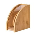 thumbnail image 1 of Dustproof Coffee Filter Paper Stand ,Storage Container ,Rack Accessories ,Bamboo fanshaped, 1 of 8