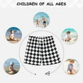 thumbnail image 6 of FORMRS Boys Swim Trunks Quick Dry Mesh Liner Boardshorts Sizes XS-XL, Black and White Geometric, 6 of 7