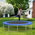 thumbnail image 2 of Patiojoy Trampoline Pad Universal 12FT Split Trampoline Spring Cover with Hook & Loop Fastener Blue, 2 of 9