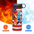 thumbnail image 6 of Easygdp American Flag And Baseball 18oz Sports Insulated Kettle With Straw Insulated Water Bottle For Running Hiking Cycling Climbing Man'S Womens Sports Water Bottle, 6 of 8