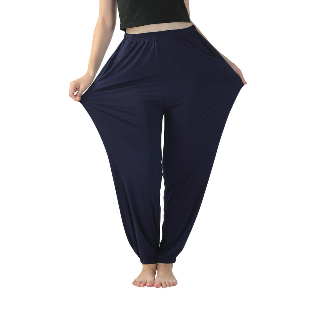 AMaVo - Casual Loose Yoga Pants for Women High Stretch Solid Color ...