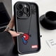 thumbnail image 3 of Marvel SpiderMan Mini para iPhone 15 14 13 12 11 Pro Max XS Max X XR 7 8 Plus 6S 5S caja de teléfono con escalera de ojos líquidos, 3 of 5