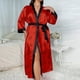 thumbnail image 1 of Pijamas de talla grande para mujer, moda informal, pijamas holgados con estampado, camisón sexy largo de seda para mujer, 1 of 5