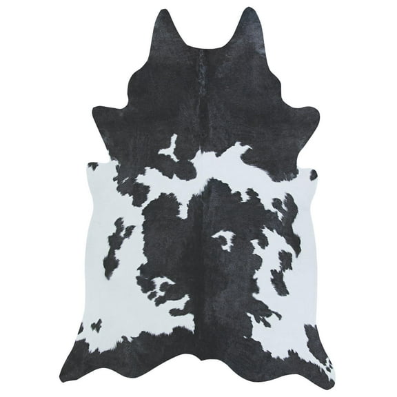 Couristan Prairie Hides Larvik Ivory-Black Area Rug