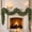 4 Feet with Light, variant on 4ft Artificial Cedar Garland with Lights, Norfolk Pine Christmas Garland for Holiday Winter Mantle, Wall, Fireplace, Staircase Indoor Outdoor Decor