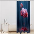 thumbnail image 2 of Flamingo Waterproof Printed Shower Curtain with Hooks - Bathroom Decoration, Bathroom Curtains, Bathroom Curtain, 2 of 6