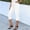 White, variant on Women's Plus Size Capris with Pockets Denim Solid Color Casual Cropped Pants