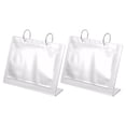 thumbnail image 1 of 2pcs Table Standing Photo Album Clear Picture Holder Pockets Acrylic Flip Mini Photo Book, 1 of 8