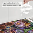 thumbnail image 6 of Kdxio Vintage Floral for Dish Drying Mat,24*18 inch Absorbent Dish Drainer Kitchen Counter,Large Size Dish Drying Pad for Countertops,Draining Racks, 6 of 9