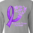 thumbnail image 4 of Inktastic Pancreatic Cancer Awareness Ribbon and Butterflies Long Sleeve T-Shirt, 4 of 5
