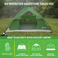 thumbnail image 3 of Wakeman Outdoors 4 Person Camping Tent with Rainfly - Easy Family Tents for Camping Essentials, Green, 3 of 6