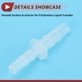 thumbnail image 6 of Unique Bargains Plastic Hose Barb Fitting 1/8" to 5/32" Hose ID Connectors Aquarium Plastic Clear 5 Pcs, 6 of 7