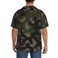 thumbnail image 7 of PAYOHTO Speckle Camouflage Mens Hawaiian Casual Short-sleeved Shirt Tropical Summer Beach Button Down Shirts, 7 of 7