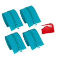 thumbnail image 4 of Juego de 4 cremalleras autoadhesivas para puertas de 2,13 m con hoja de PP y herramienta para cortar polvo Verde, 4 of 9