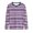 Purple, variant on Girls Tops Casual Long Sleeve Crewneck Tee for Kids – Soft Striped Tee Comfortable Everyday Wear for Little Girls